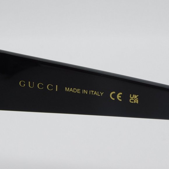 NEW GUCCI GG0896S 001 BLACK GREY SQUARE LOGO WOMEN'S SUNGLASSES FRAME 52… - Picture 10 of 13